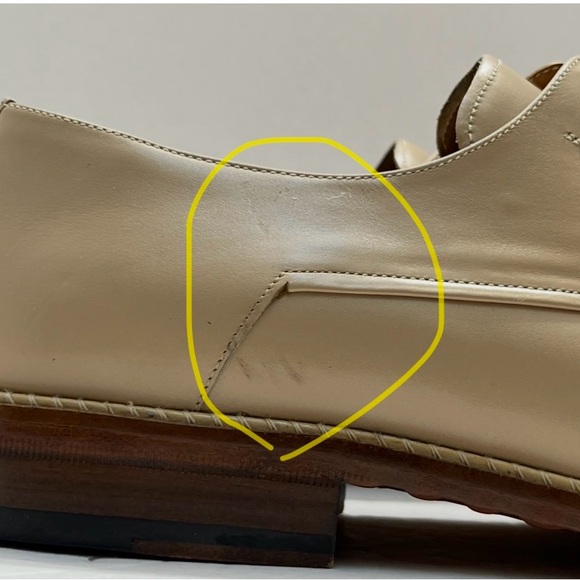 Mezlan Mens Beige Derby Shoes(Made in Spain) Size 12 - Picture 13 of 16